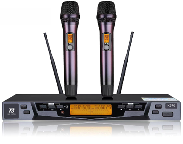 一拖二手持娱乐话筒---K970